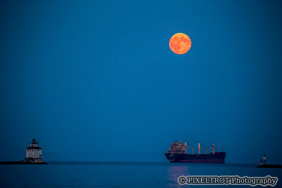 Moon Over Thunder Bay Marina