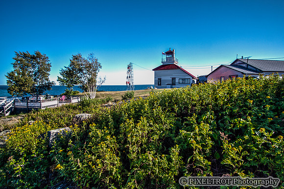 Lighthouse at Bruce Bay Cottages, Bruce mines, ON