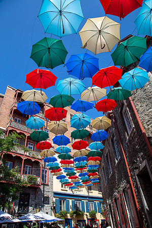 Umbrella Alley - Quebec City