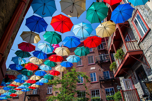 Umbrella Alley - Quebec City